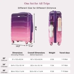 Dexmalle ABS Durable Suitcase With Travel Ba -Fradel & Spies GUEST 387bf03e 0d78 4c20 bd54 513400a58dee
