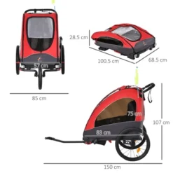 Dexmalle Bike Trailer For Kids -Fradel & Spies GUEST 387c8823 8642 4f03 94e9 d880cc97b149