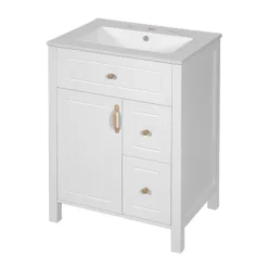 Dexmalle 24-Inch Bathroom Vanity With Double Storage Racks -Fradel & Spies GUEST 39ae3c85 bd30 4df5 814f cc16e941751d
