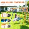 Dexmalle 6 In 1 Swing Set 440lbs Capacity Metal Swingset