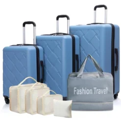 Dexmalle 8-Piece ABS Luggage Sets Lightweight Durable Suitcase -Fradel & Spies GUEST 3abf93e8 5b47 47b5 8ad5 c224584e1266