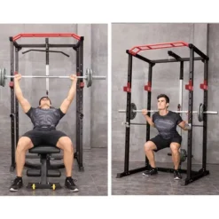 Dexmalle Home Adjustable Pullup Squat Rack
