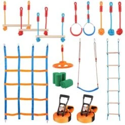 Dexmalle Outdoor Playset Equipment, Backyard Toys Training Equipment Set With 12 Obstacles -Fradel & Spies GUEST 3c0cb28e 7275 41bd a9a5 43622480debc