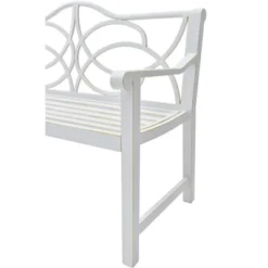 Dexmalle White Outdoor Garden Patio Bench -Fradel & Spies GUEST 3c730334 c739 4a11 a3cf 00ac4af69689