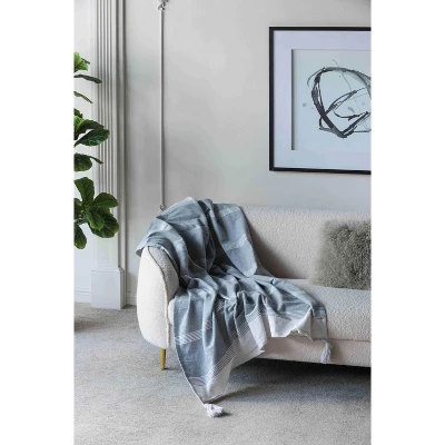 Dexmalle Decorative Grey Throw Blanket, 2 Pack 4 Dexmalle Decorative Grey Throw Blanket, 2 Pack - Image 2