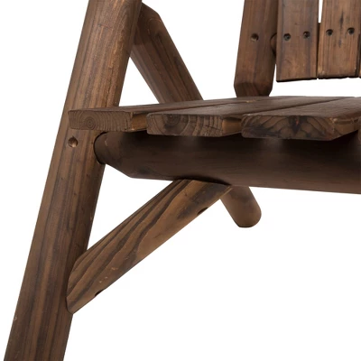 Dexmalle 2-Seat Wooden Adirondack Chair 9 Dexmalle 2-Seat Wooden Adirondack Chair - Image 7