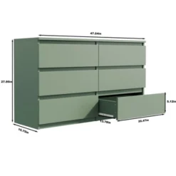 Dexmalle Large 6 Drawers Chest Of Drawer Dressers Table -Fradel & Spies GUEST 41e44873 72b7 406b 84df 455a3ebe5881