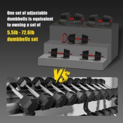 Dexmalle 75lb 4-in-1 Adjustable Dumbbell Set -Fradel & Spies GUEST 43fdd8a4 f0a2 493f 8b3c 75f708be93e3