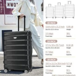 Dexmalle Durable ABS+PC Travel Suitcase With Spinner Wheels -Fradel & Spies GUEST 45a1f4f6 dc84 4e13 a5a6 4833c545576c