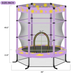 Dexmalle 55 Inch Kids Trampoline With Safety Enclosure Net 10 Dexmalle 55 Inch Kids Trampoline With Safety Enclosure Net -Fradel & Spies GUEST 469655d4 3317 44cc 8871 9c67a7fe76f7