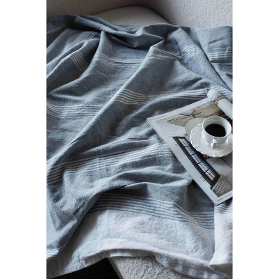 Dexmalle Decorative Grey Throw Blanket, 2 Pack 5 Dexmalle Decorative Grey Throw Blanket, 2 Pack - Image 3