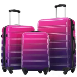 Dexmalle Hardshell Luggage Sets 3 Piece Gradient Color Expandable Suitcase -Fradel & Spies GUEST 4bc89140 7d2f 4143 a335 d3031add29a1