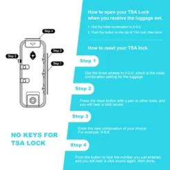 Dexmalle 3 Piece Turquoise Luggage Sets 18 Dexmalle 3 Piece Turquoise Luggage Sets -Fradel & Spies GUEST 4f2920e4 e295 48c4 815b 8289321f25e5