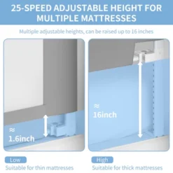 Dexmalle Bed Rails For Toddlers And Baby( 78.7", 2 Side) -Fradel & Spies GUEST 4f2ebd56 f474 4625 8968 825c2fef0b58