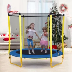 Dexmalle Outdoor & Indoor Mini Toddler Trampoline With Enclosure -Fradel & Spies GUEST 51873f4c 00fb 4492 bd8c 9c604b84d4c4