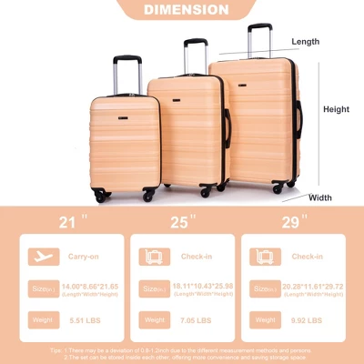 Dexmalle Expandable 3 Piece Luggage Sets 10 Dexmalle Expandable 3 Piece Luggage Sets - Image 8