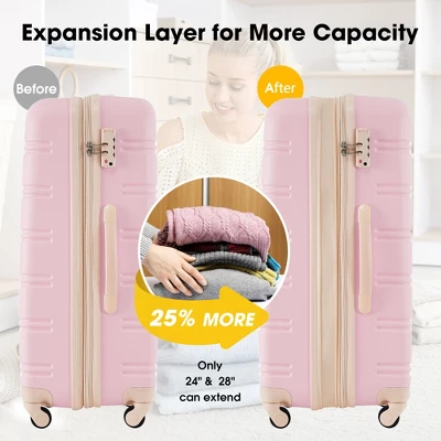 Dexmalle Hardshell Luggage Sets 2Pcs + Bag Spinner Suitcase 5 Dexmalle Hardshell Luggage Sets 2Pcs + Bag Spinner Suitcase - Image 3