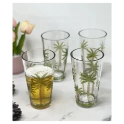 Dexmalle Palm Tree Design Acrylic Glasses Drinking Set Of 4 Hi Ball -Fradel & Spies GUEST 5cf31bcc e769 4a61 9fdb 878f4b584cc9