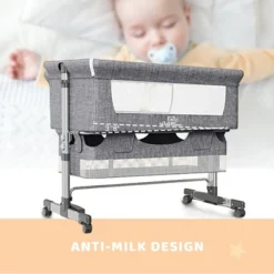 Dexmalle Adjustable Portable Baby Bassinet