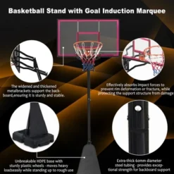 Dexmalle Indoor/Outdoor Basketball Goal With Rebound Board And Wheels -Fradel & Spies GUEST 5de57098 1e9b 40bb adf6 b98aa9e5524b
