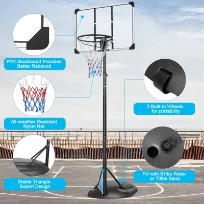 Dexmalle Portable Basketball Hoop Adjustable 7.5ft - 9.2ft 4 Dexmalle Portable Basketball Hoop Adjustable 7.5ft - 9.2ft - Image 2