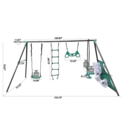 Dexmalle Blackish Green Interesting Four Function Swingset -Fradel & Spies GUEST 5fca37d7 bfee 4583 bc1b 8604d09495eb