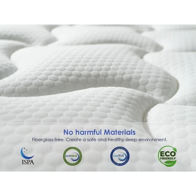 Dexmalle 10 Inch Breathable Cool Cover Memory Foam Spring Hybrid Mattress 9 Dexmalle 10 Inch Breathable Cool Cover Memory Foam Spring Hybrid Mattress - Image 7