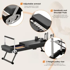 Dexmalle Foldable Pilates Reformer For Home Gym - 400lbs Capacity -Fradel & Spies GUEST 61860e52 3ede 47bf bf91 ec6f2829e7e5