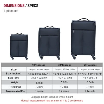 Dexmalle Oxford Cloth Suitcase Black(No Password Lock) 8 Dexmalle Oxford Cloth Suitcase Black(No Password Lock) - Image 6