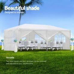 Dexmalle Outdoor Party Wedding Tent Canopy Heavy Duty Gazebo With 5 Removable Sidewalls