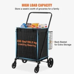 Dexmalle Folding Shopping Cart With Removable Waterproof Liner -Fradel & Spies GUEST 64a9b2ae 1b7c 4b22 b5ee 07e5f7d755f1