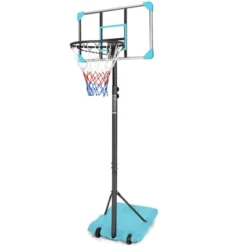Dexmalle Portable Basketball Goal System With Stable Base And Wheels