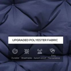 Dexmalle Blue Soft Tufted Bench Cushions For 3-Seater,Patio -Fradel & Spies GUEST 6889337c 38d8 4dac a4d5 fb8878c6ab43