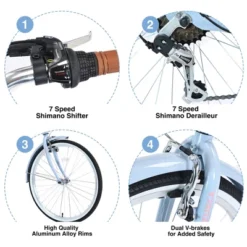 Dexmalle Multiple Colors 26 Inch Ladies Bicycle -Fradel & Spies GUEST 695d3b98 8e46 4fb9 9c1b 5d95c4c86c0d