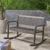 Dexmalle Elegant Patio Slatted Rocking Loveseat With Armrests -Fradel & Spies GUEST 6a7355c4 5e6b 48ce b768 19b4d81bfabc