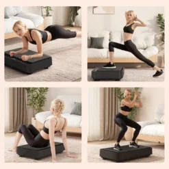 Dexmalle Vibration Plate Machine With Resistance Bands - 99 Speed Levels