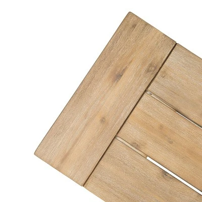 Dexmalle Patio Bench With Slat Panel,Outdoor 7 Dexmalle Patio Bench With Slat Panel,Outdoor - Image 5