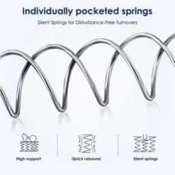 Dexmalle 10 Inch Hybrid Mattress,Individually Pocketed Innerspring 21 Dexmalle 10 Inch Hybrid Mattress,Individually Pocketed Innerspring -Fradel & Spies GUEST 6c684a9b af4b 4875 a742 17f5a9375ebf
