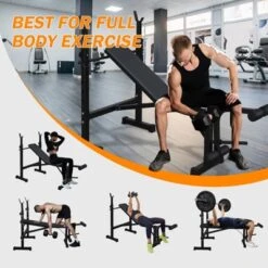 Dexmalle Bench Press Set With Squat Rack And Bench For Home Gym Full-Body Workout -Fradel & Spies GUEST 6caac6c7 569e 44d9 9904 8ba0403c6945