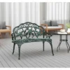 Dexmalle Patio Garden Metal Bench
