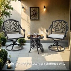 Dexmalle Patio Table With Removable Ice Bucket