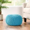 Dexmalle Modern Blue Weave Pouf