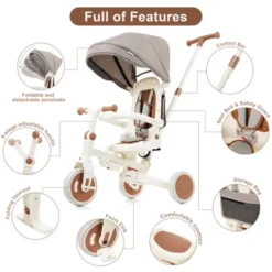 Dexmalle Foldable Toddler Tricycle -Fradel & Spies GUEST 6f87fde4 00e5 4e9f b81d 22dc493c2ef8