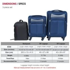 Dexmalle (20+24) Travel Case Two-piece Suitcase Set With Oxford Trolley Case -Fradel & Spies GUEST 7038f0ca 3cd9 447d 8f30 ed7d201c6d4e
