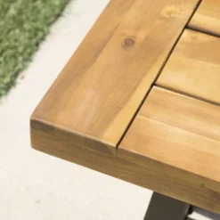 Dexmalle Industrial Acacia Wood Slat Patio Bench -Fradel & Spies GUEST 70ff8705 e39b 49dd ace0 414d0133d0e4 1