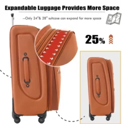 Dexmalle 3 Piece Set Softside Luggage Expandable -Fradel & Spies GUEST 71bea165 4015 4365 b6ca d79451cf2477