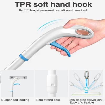 Dexmalle Washable Mat Spray Mop - Superfine Fiber Mop With 300ML Reusable Bottle 6 Dexmalle Washable Mat Spray Mop - Superfine Fiber Mop With 300ML Reusable Bottle - Image 4