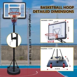 Dexmalle Indoor/Outdoor Basketball Goal With Water/Sand Base -Fradel & Spies GUEST 7333c1e2 5db2 4e45 bfc1 2824ffd30f06
