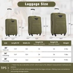 Dexmalle Softside Luggage Expandable 3 Piece Set -Fradel & Spies GUEST 75563cf1 0834 4dc8 8c43 144b4110e309