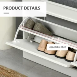 Dexmalle Shoe Rack Storage Organizer Bench For Entryway -Fradel & Spies GUEST 75a6a80c 21bf 41a0 9826 2949d98ca048